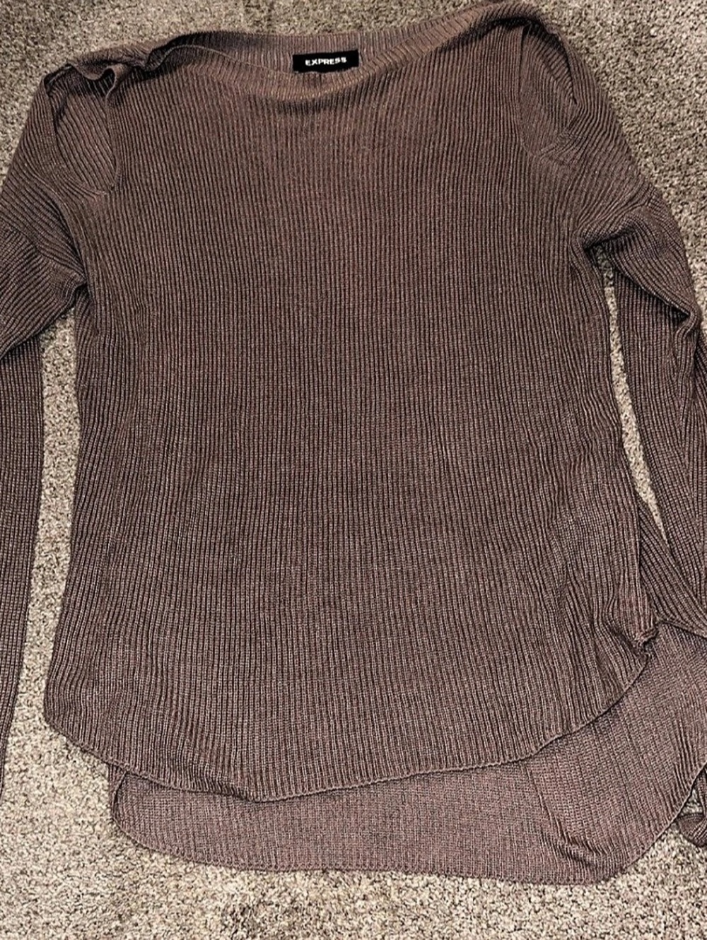 Express Ribbed Long Sleeve Sweater Size Medium Like New